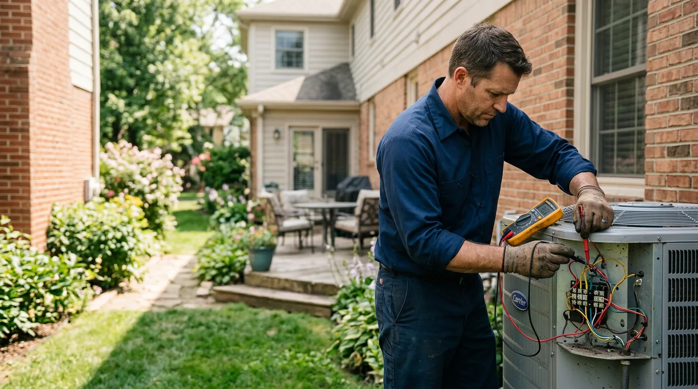 HVAC technician working near Alverton, PA